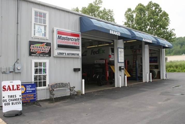 Leroy's Automotive service bays